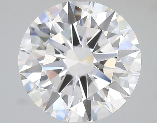 Lab-Grown Round Diamond - 4.07 Carats, E Color, VVS2 Clarity - Certified by IGI - Report Number: LG684509025
