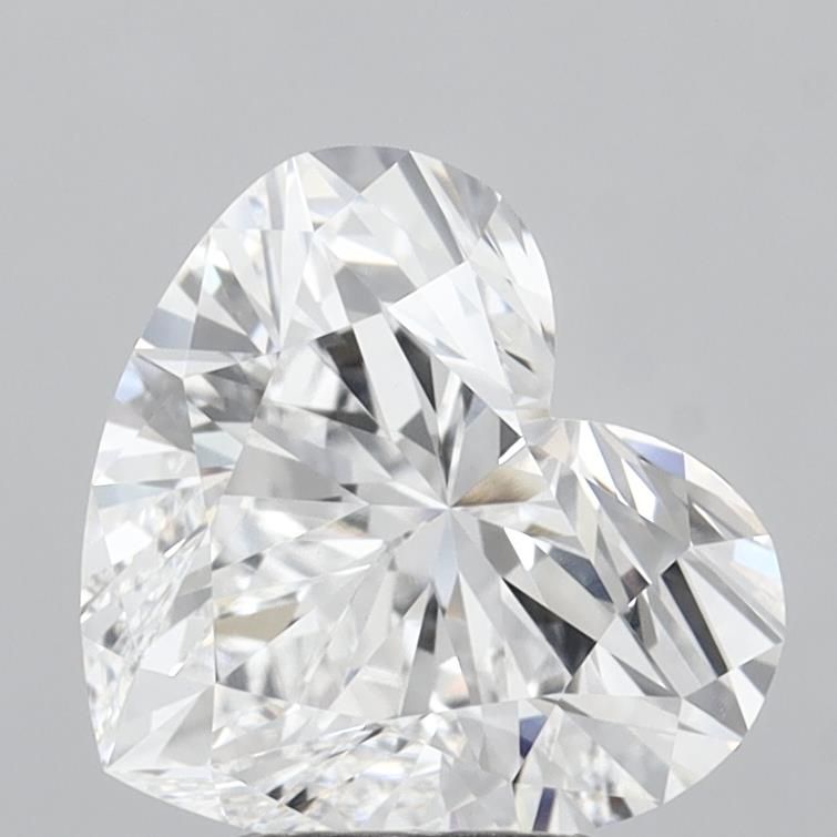 Lab-Grown Heart Diamond - 3.55 Carats, D Color, VVS2 Clarity - Certified by IGI - Report Number: LG711530655