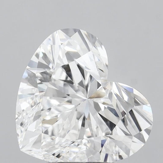 Lab-Grown Heart Diamond - 3.55 Carats, D Color, VVS2 Clarity - Certified by IGI - Report Number: LG711530655