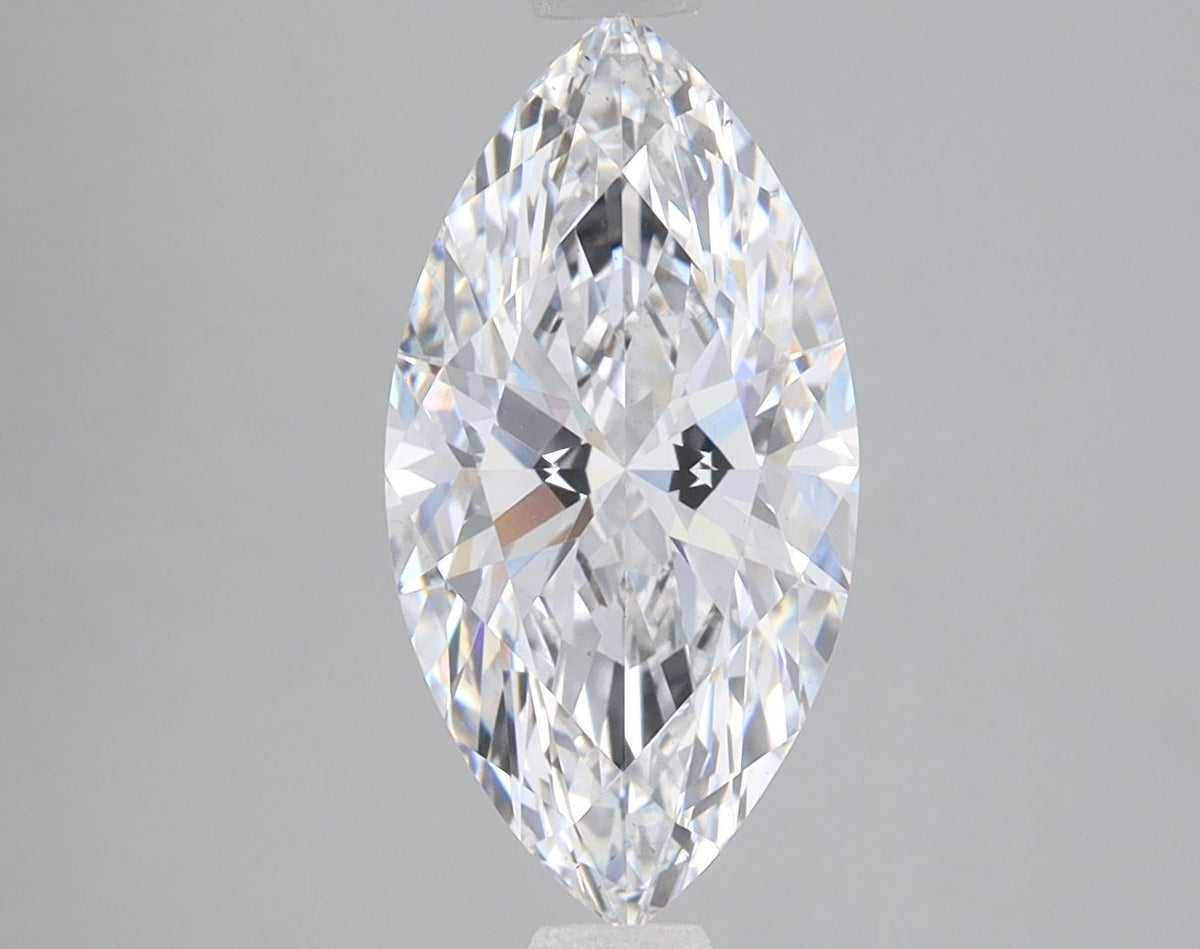 Lab-Grown Marquise Diamond - 2.58 Carats, E Color, VS2 Clarity - Certified by IGI - Report Number: LG650401598
