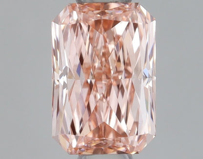Lab-Grown Radiant Diamond - 0.57 Carats, Fancy Intense Pink Color, VS1 Clarity - Certified by IGI - Report Number: LG668417401