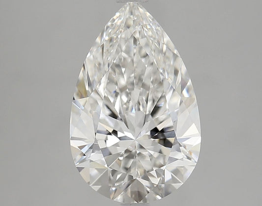 Lab-Grown Pear Diamond - 3.49 Carats, E Color, VVS2 Clarity - Certified by IGI - Report Number: LG695521619