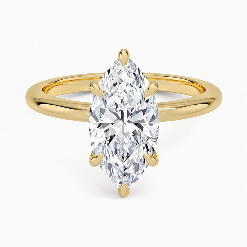 Im Labor gezüchteter Blue Heaven-Ring aus 925er Sterlingsilber (5 Karat)