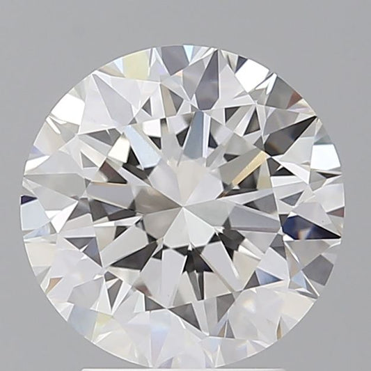 Lab-Grown Round Diamond - 3.02 Carats, E Color, VVS2 Clarity - Certified by IGI - Report Number: LG671456505