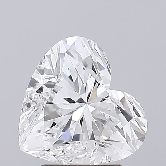 Lab-Grown Heart Diamond - 3.08 Carats, E Color, VVS2 Clarity - Certified by IGI - Report Number: LG698507101