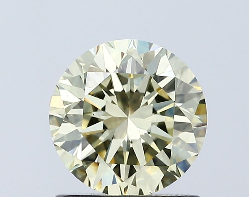 Lab-Grown Round Diamond - 1.04 Carats, Fancy Yellow Color, VS1 Clarity - Certified by IGI - Report Number: LG671433216