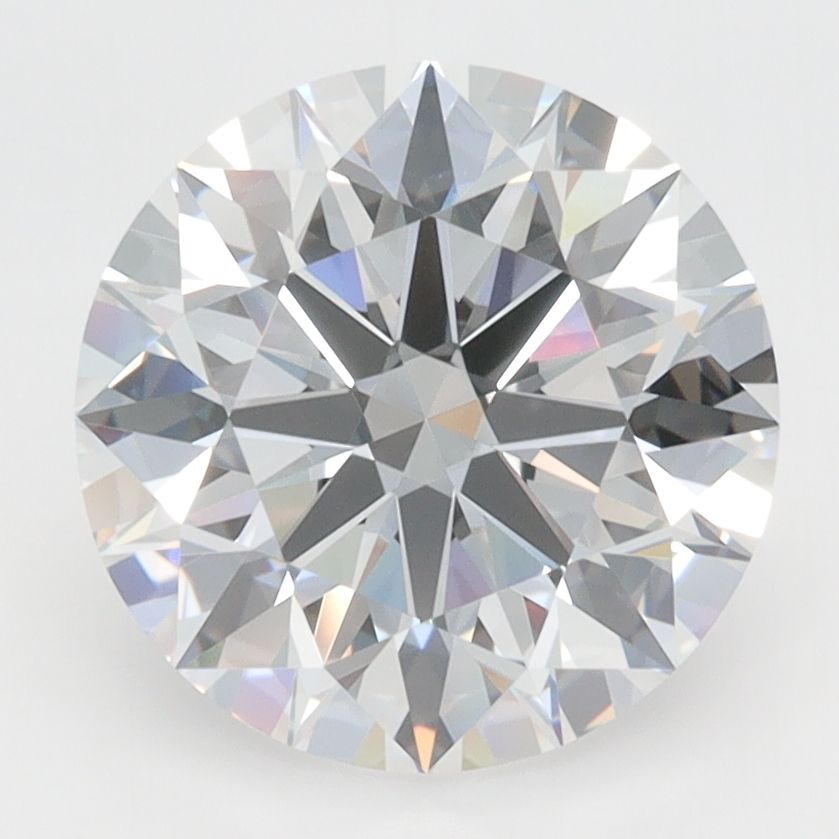 Lab-Grown Round Diamond - 3.45 Carats, D Color, VVS2 Clarity - Certified by GIA - Report Number: 6501899668