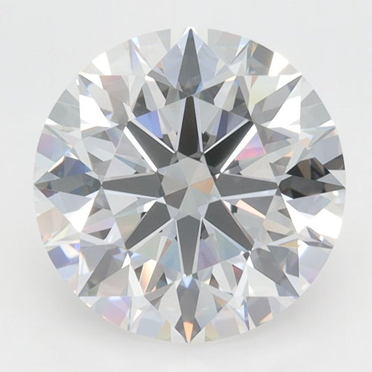 Lab-Grown Round Diamond - 3.45 Carats, D Color, VVS2 Clarity - Certified by GIA - Report Number: 6501899668