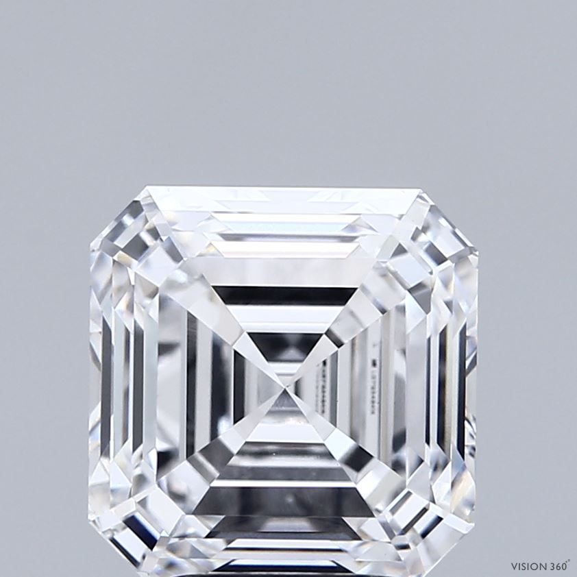 Lab-Grown Asscher Diamond - 4.01 Carats, D Color, VS1 Clarity - Certified by IGI - Report Number: LG712548414