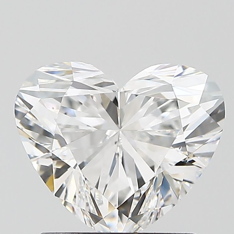 Lab-Grown Heart Diamond - 1.47 Carats, E Color, VS1 Clarity - Certified by IGI - Report Number: LG595378497
