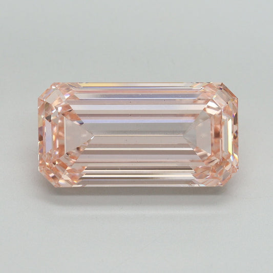 Lab-Grown Emerald Diamond - 8.65 Carats, Fancy Intense Pink Color, VS1 Clarity - Certified by IGI - Report Number: LG643412536