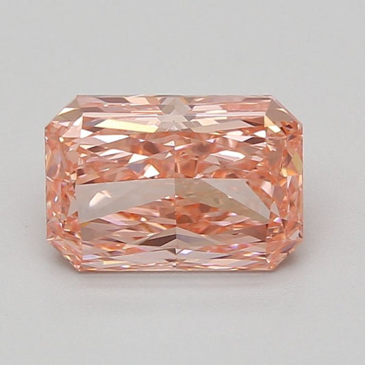 Lab-Grown Radiant Diamond - 2.55 Carats, Fancy Vivid Pink Color, VVS2 Clarity - Certified by IGI - Report Number: LG690502562