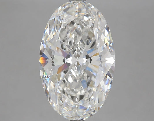 Lab-Grown Oval Diamond - 4.74 Carats, F Color, VS2 Clarity - Certified by IGI - Report Number: LG605369554