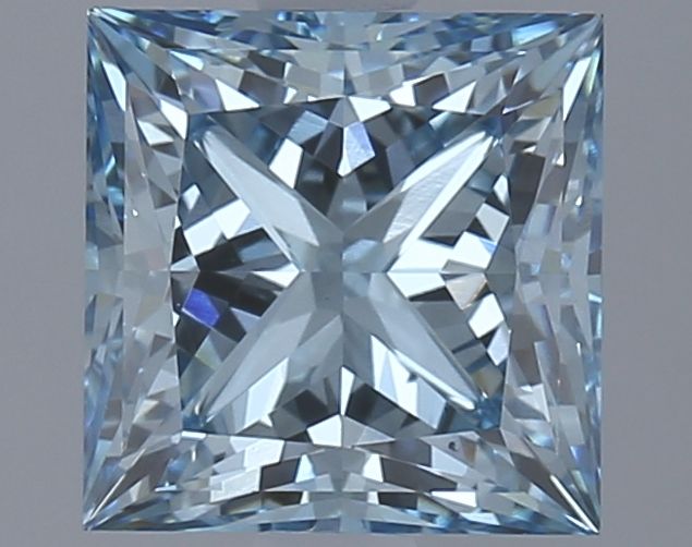 Lab-Grown Princess Diamond - 2.37 Carats, Fancy Vivid Blue Color, VS2 Clarity - Certified by IGI - Report Number: LG626420567
