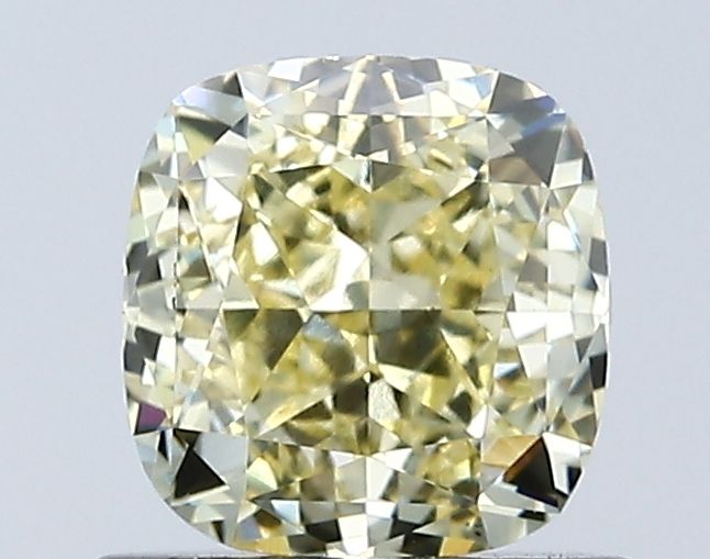Lab-Grown Cushion Diamond - 1.1 Carats, Fancy Yellow Color, VS1 Clarity - Certified by IGI - Report Number: LG671433553