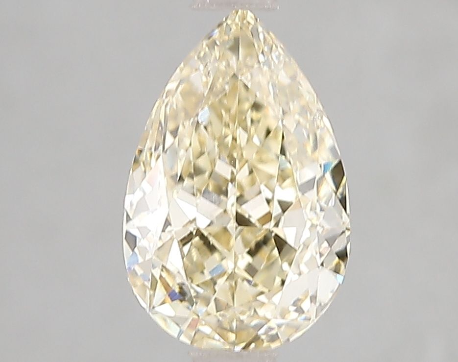 Lab-Grown Pear Diamond - 2.07 Carats, Fancy Yellow Color, VS2 Clarity - Certified by IGI - Report Number: LG655422995