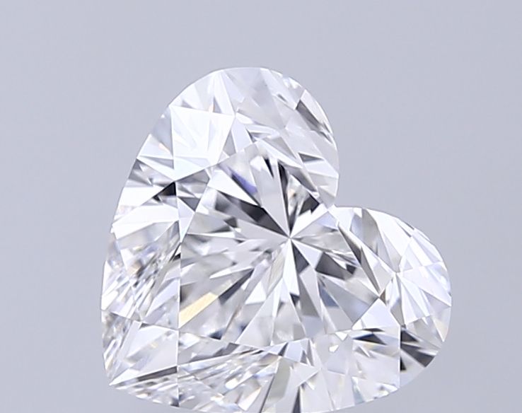 Lab-Grown Heart Diamond - 2.59 Carats, E Color, VVS2 Clarity - Certified by IGI - Report Number: LG717594578