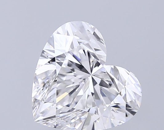 Lab-Grown Heart Diamond - 2.59 Carats, E Color, VVS2 Clarity - Certified by IGI - Report Number: LG717594578