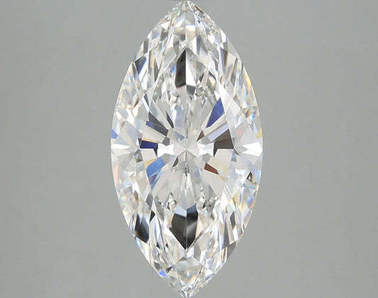 Lab-Grown Marquise Diamond - 2.59 Carats, E Color, VVS2 Clarity - Certified by IGI - Report Number: LG682504946