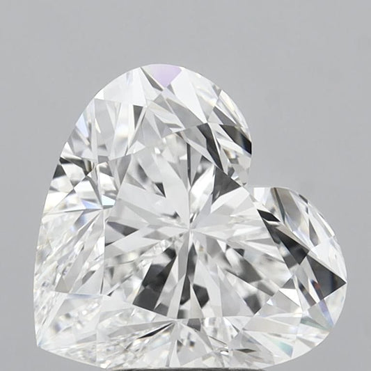 Lab-Grown Heart Diamond - 4.07 Carats, E Color, VVS2 Clarity - Certified by IGI - Report Number: LG711530929
