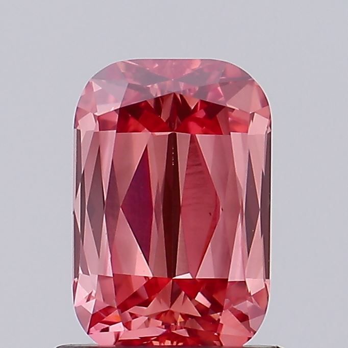 Lab-Grown Radiant Diamond - 0.99 Carats, Fancy Vivid Pink Color, VS1 Clarity - Certified by IGI - Report Number: LG576354395