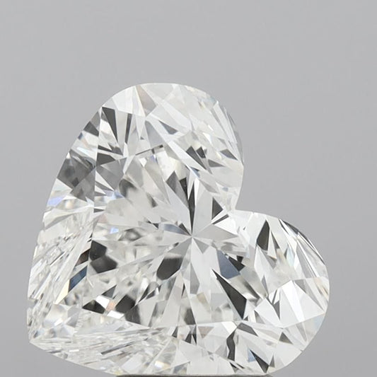 Lab-Grown Heart Diamond - 5.06 Carats, F Color, VVS2 Clarity - Certified by IGI - Report Number: LG683542121