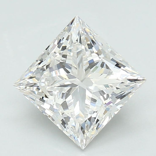 Lab-Grown Princess Diamond - 2.06 Carats, F Color, VVS2 Clarity - Certified by IGI - Report Number: LG688507983