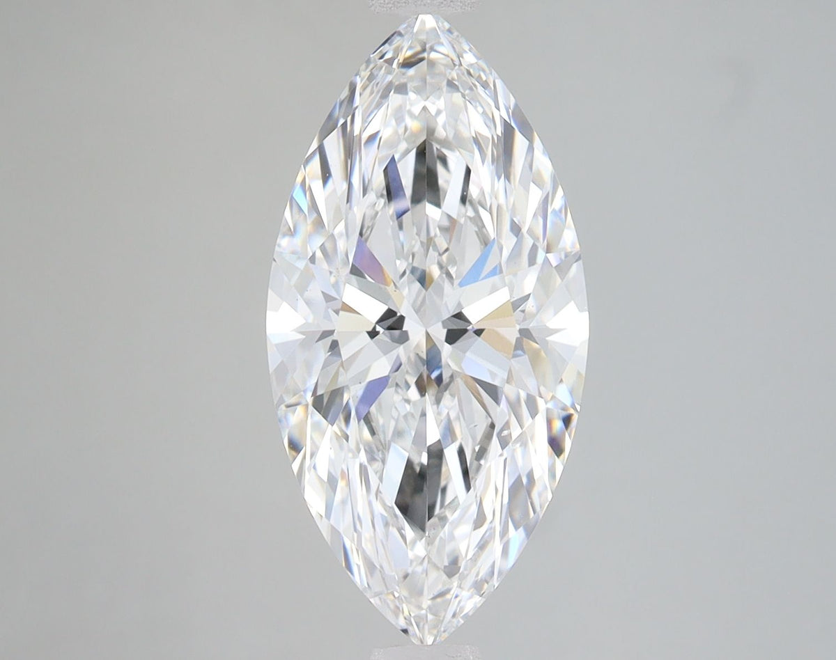Lab-Grown Marquise Diamond - 3.51 Carats, F Color, VS2 Clarity - Certified by GIA - Report Number: 1509701346