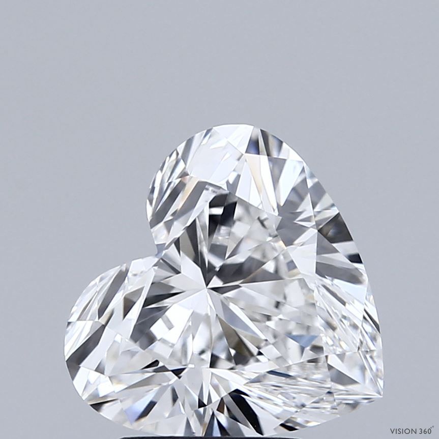 Lab-Grown Heart Diamond - 3.02 Carats, E Color, VVS2 Clarity - Certified by IGI - Report Number: LG696577513