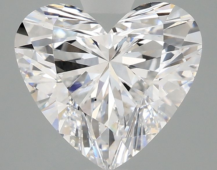 Lab-Grown Heart Diamond - 2.55 Carats, D Color, VS2 Clarity - Certified by IGI - Report Number: LG687585249