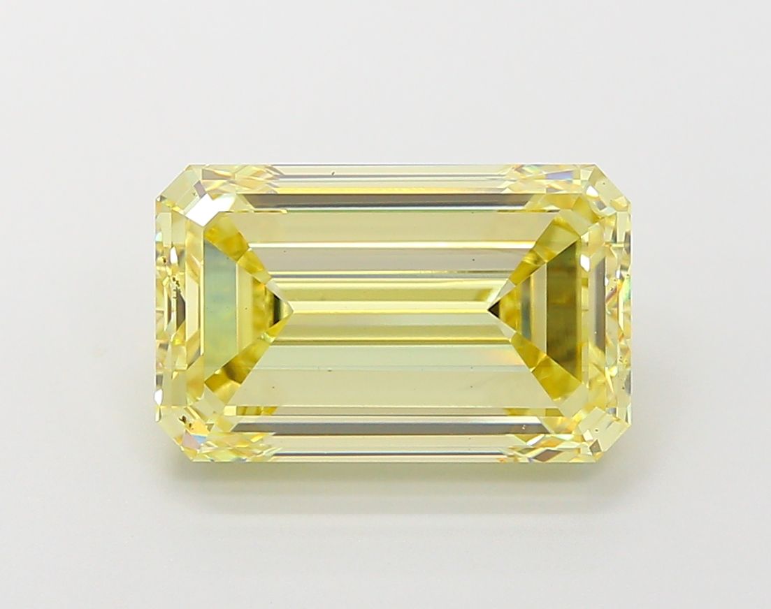 Lab-Grown Emerald Diamond - 6.03 Carats, Fancy Intense Yellow Color, VS1 Clarity - Certified by IGI - Report Number: LG674552744