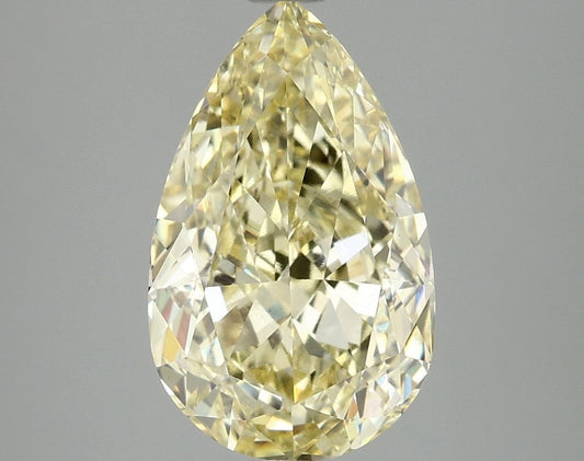 Lab-Grown Pear Diamond - 4.03 Carats, Fancy Intense Yellow Color, VS1 Clarity - Certified by IGI - Report Number: LG692518950