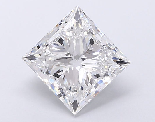 Lab-Grown Princess Diamond - 4.01 Carats, E Color, VS2 Clarity - Certified by IGI - Report Number: LG673423179