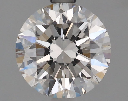 Lab-Grown Round Diamond - 1.5 Carats, Fancy Vivid Blue Color, VS1 Clarity - Certified by IGI - Report Number: LG675576505