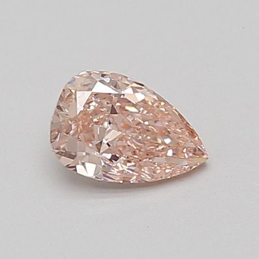 Lab-Grown Pear Diamond - 0.46 Carats, Fancy Intense Pink Color, VS1 Clarity - Certified by IGI - Report Number: LG692517283