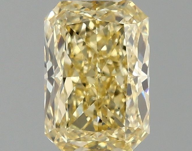 Lab-Grown Radiant Diamond - 1.51 Carats, Fancy Intense Yellow Color, VVS2 Clarity - Certified by IGI - Report Number: LG681558761