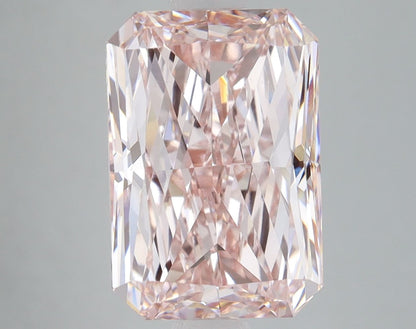 Lab-Grown Radiant Diamond - 6.05 Carats, Fancy Intense Pink Color, VS1 Clarity - Certified by IGI - Report Number: LG668467789