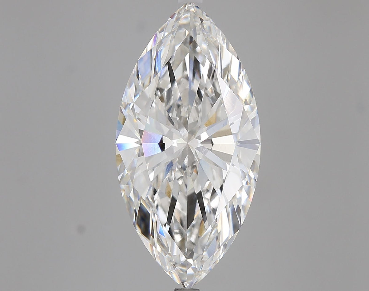 Lab-Grown Marquise Diamond - 8.01 Carats, F Color, VVS2 Clarity - Certified by IGI - Report Number: LG681544030