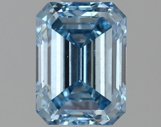Lab-Grown Emerald Diamond - 1.51 Carats, Fancy Vivid Blue Color, VS2 Clarity - Certified by IGI - Report Number: LG636431210