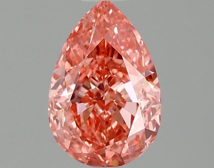 Lab-Grown Pear Diamond - 1.02 Carats, Fancy Vivid Pink Color, VS2 Clarity - Certified by IGI - Report Number: LG677579230