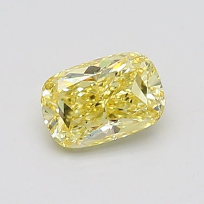 Lab-Grown Cushion Diamond - 1.02 Carats, Fancy Intense Yellow Color, SI1 Clarity - Certified by IGI - Report Number: LG669442968