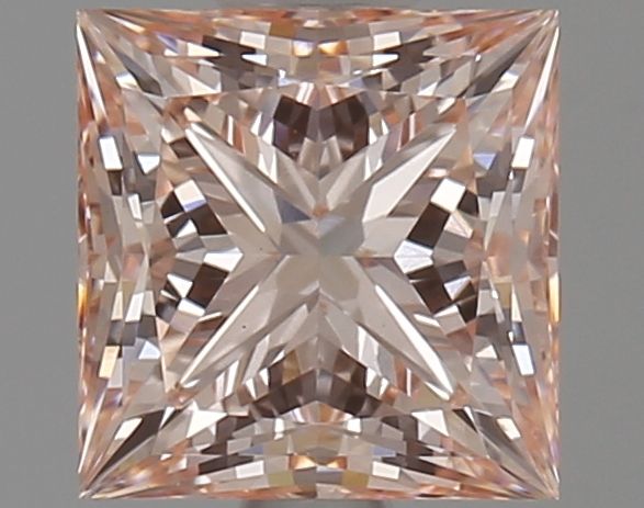 Lab-Grown Princess Diamond - 1.7 Carats, Fancy Intense Pink Color, VS1 Clarity - Certified by IGI - Report Number: LG621451355