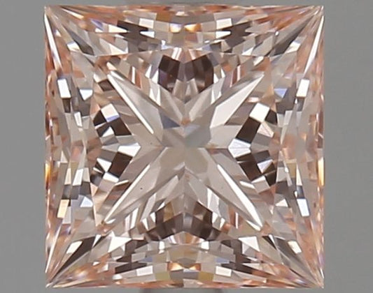 Lab-Grown Princess Diamond - 1.7 Carats, Fancy Intense Pink Color, VS1 Clarity - Certified by IGI - Report Number: LG621451355