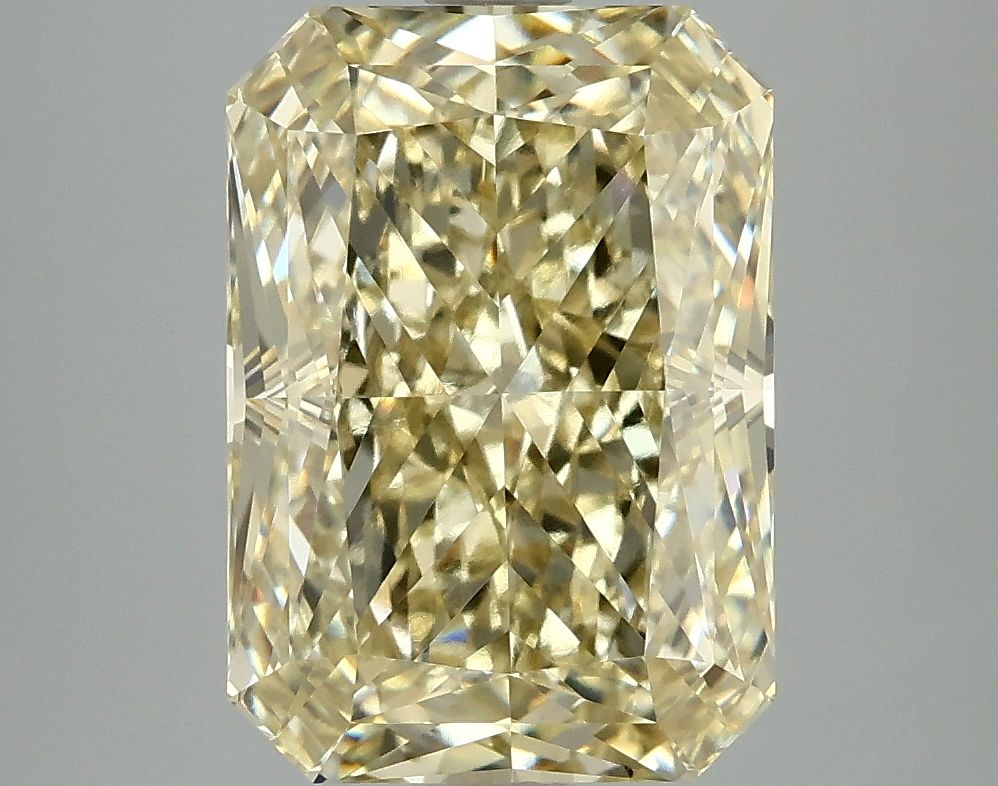 Lab-Grown Radiant Diamond - 4.88 Carats, Fancy Yellow Color, VS1 Clarity - Certified by IGI - Report Number: LG663405819