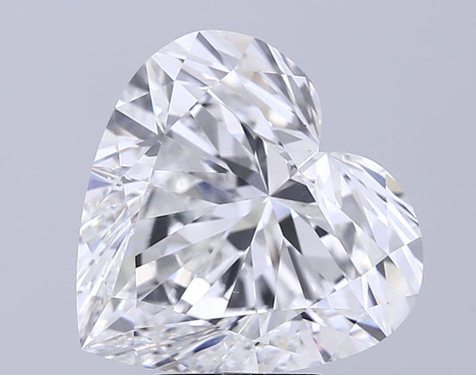 Lab-Grown Heart Diamond - 7.01 Carats, E Color, VS2 Clarity - Certified by IGI - Report Number: LG671414768