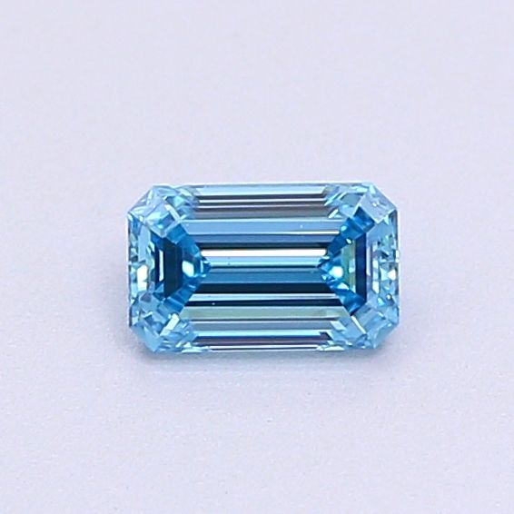 Lab-Grown Emerald Diamond - 0.28 Carats, Fancy Vivid Blue Color, VVS2 Clarity - Certified by IGI - Report Number: LG644499253