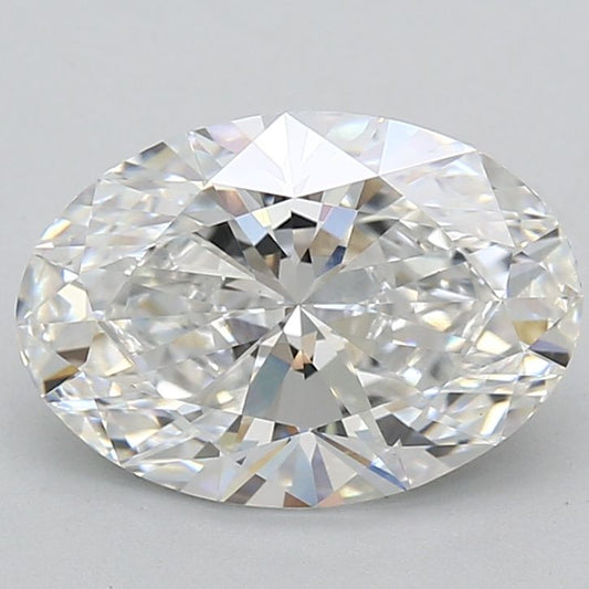 Lab-Grown Oval Diamond - 3.05 Carats, E Color, VVS2 Clarity - Certified by IGI - Report Number: LG717525687