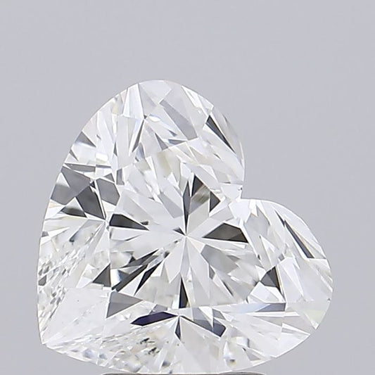 Lab-Grown Heart Diamond - 3.05 Carats, F Color, VVS2 Clarity - Certified by IGI - Report Number: LG713529008