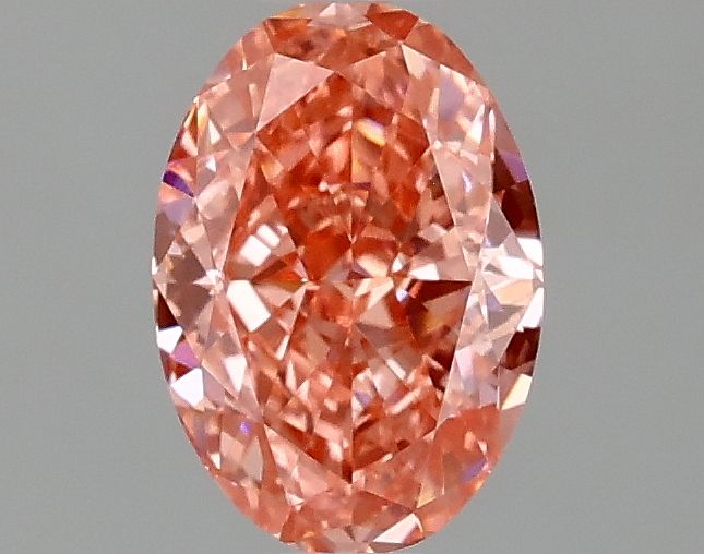Lab-Grown Oval Diamond - 1.09 Carats, Fancy Vivid Pink Color, VVS2 Clarity - Certified by IGI - Report Number: LG677579179
