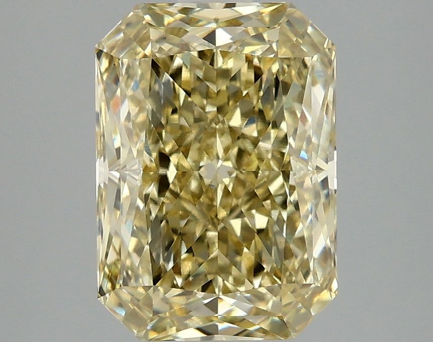 Lab-Grown Radiant Diamond - 3.03 Carats, Fancy Intense Yellow Color, VVS2 Clarity - Certified by IGI - Report Number: LG678596833